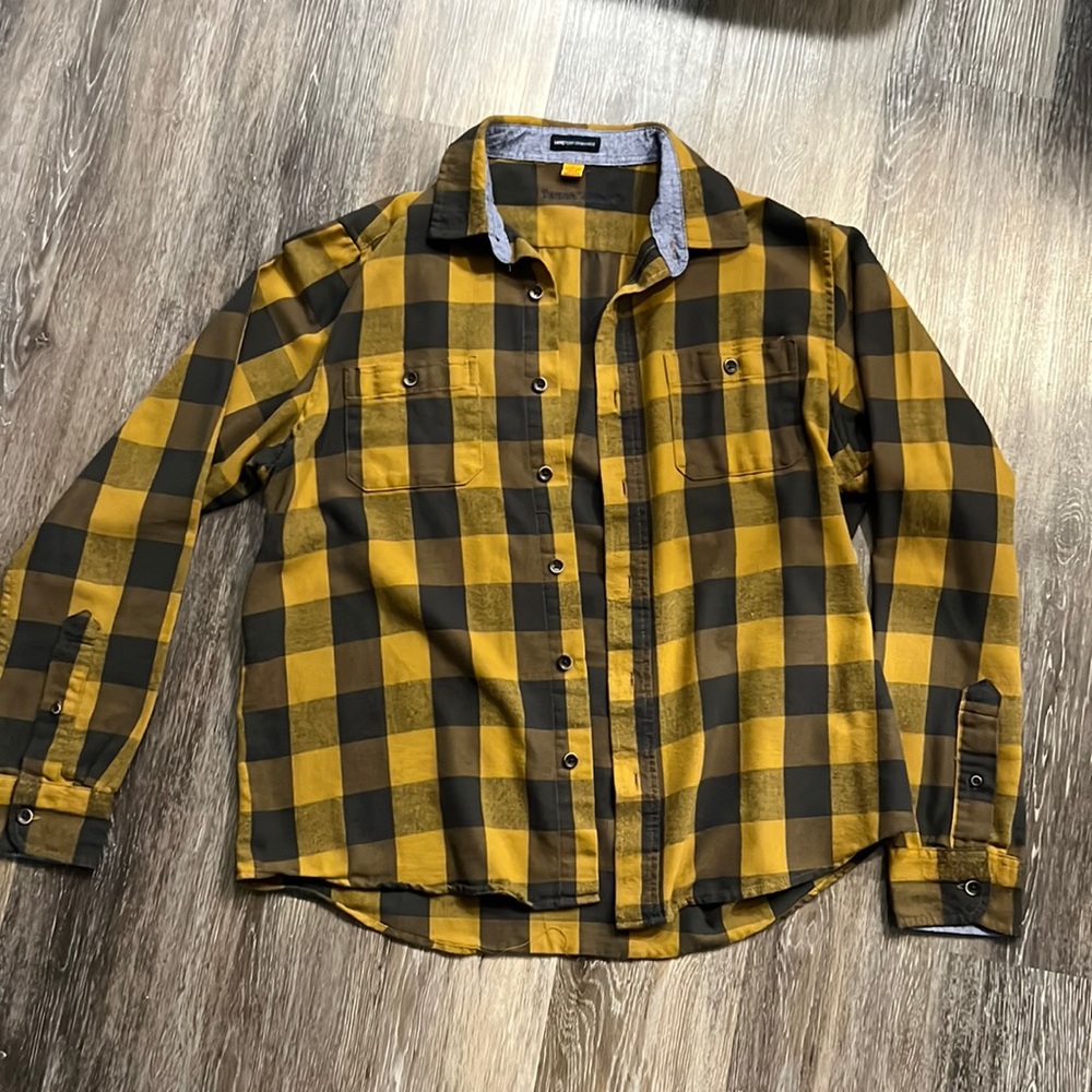 Yellow Grey Flannel